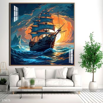 Tranh thuận buồm xuôi gió treo tường