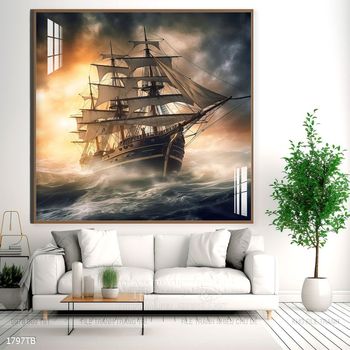 Tranh thuận buồm xuôi gió đẹp