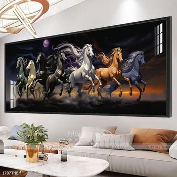 Tranh ngựa bát mã truy phong