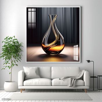 Mẫu tranh bình hoa đẹp hiện đại trang trí tường nhà