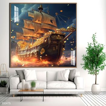 Tranh thuận buồm xuôi gió trang trí tường nhà