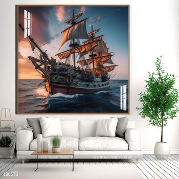 Tranh thuận buồm xuôi gió đẹp ấn tượng