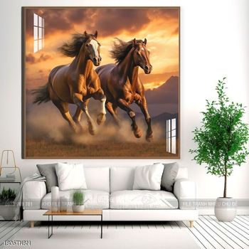 Tranh ngựa bát mã truy phong