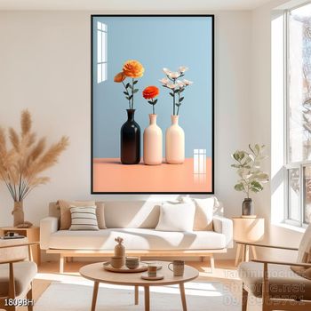 Tranh bình hoa đẹp decor trang trí tường