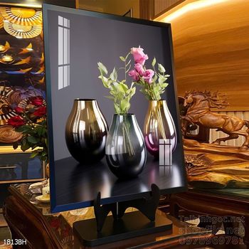 Tranh bình hoa trang trí phòng khách, phòng ăn đẹp