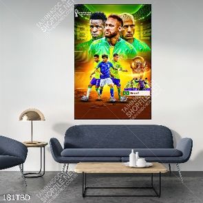 Tranh bóng đá những ngôi sao đội tuyển Brazil