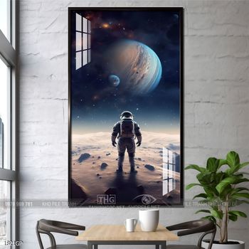 Tranh 3D phi hành gia vũ trụ