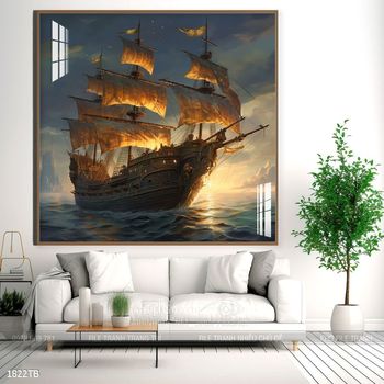 Tranh thuyền buồm và cảnh biển