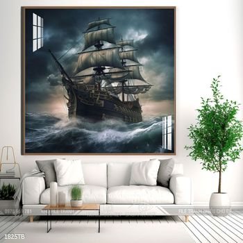 Tranh thuận buồm xuôi gió treo tường đẹp