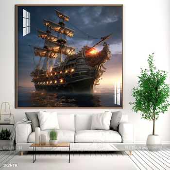 Tranh thuận buồm xuôi gió trang trí tường nhà