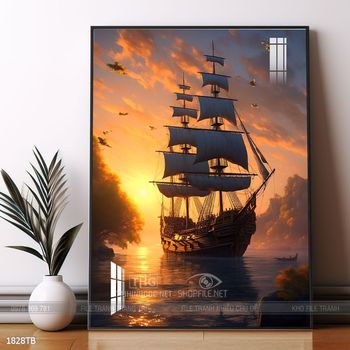 Tranh thuận buồm xuôi gió đẹp ấn tượng