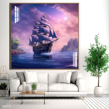 Tranh thuận buồm xuôi gió treo tường