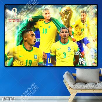 Tranh những ngôi sao đội tuyển Brazil