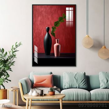 Tranh bình hoa 3D tuyệt đẹp