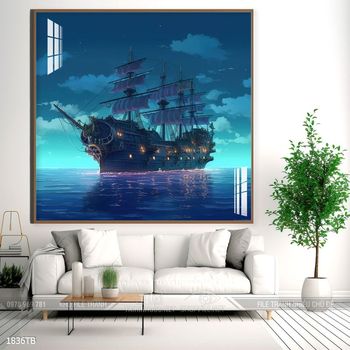 Tranh thuận buồm xuôi gió treo tường đẹp