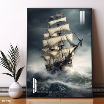 Tranh thuận buồm xuôi gió đẹp ấn tượng