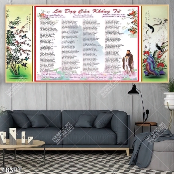 Tranh lời dạy của KHỔNG TỬ gắn tường