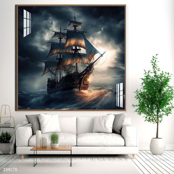 Tranh thuận buồm xuôi gió treo tường