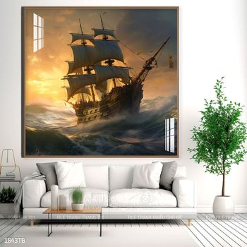 Tranh phong thủy thuận buồm xuôi gió tài lộc đẹp