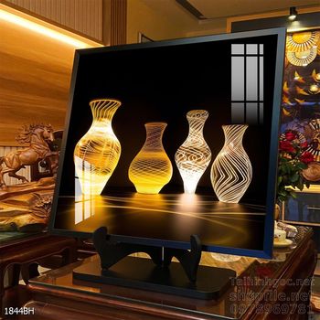 File tranh bình hoa đẹp decor tường nhà trang trí