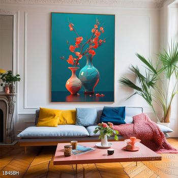 Tranh bình hoa đẹp tinh tế mẫu mới nhất