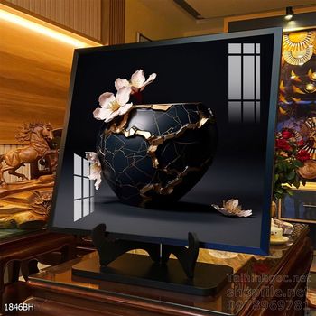 Mẫu tranh bình hoa treo tường đẹp nhất