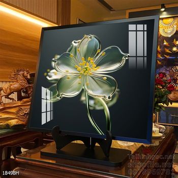 Tranh bình hoa hiện đại treo tường sang trọng ý nghĩa