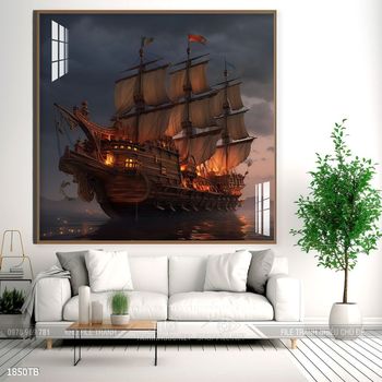 Tranh thuận buồm xuôi gió đẹp ấn tượng