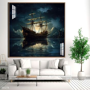 Tranh thuận buồm xuôi gió đẹp