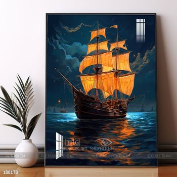 Tranh thuận buồm xuôi gió đẹp ấn tượng