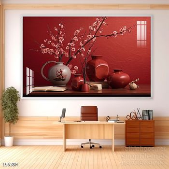 Tranh bình hoa trang trí phòng khách, phòng ăn đẹp