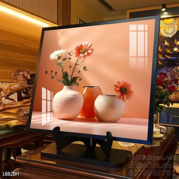 Tranh bình hoa trang trí phòng khách, phòng ăn đẹp