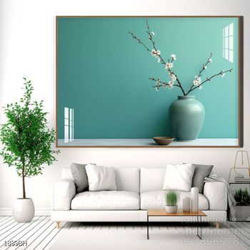 Mẫu tranh bình hoa sang trọng đẹp độc đáo