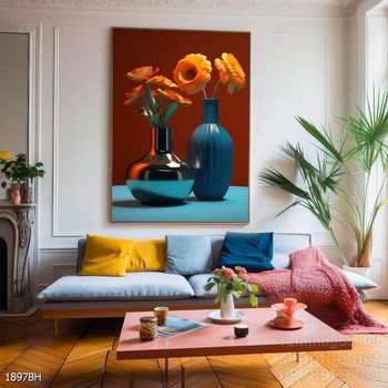 Tranh bình hoa nghệ thuật treo tường