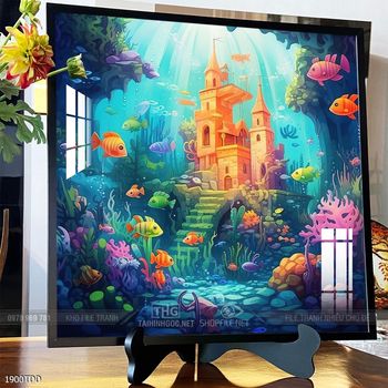 Tranh cá heo đẹp