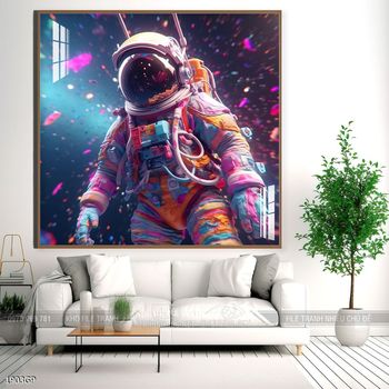 Tranh treo tường phi hành gia vũ trụ
