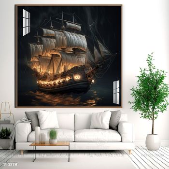 Tranh thuận buồm xuôi gió trang trí tường nhà