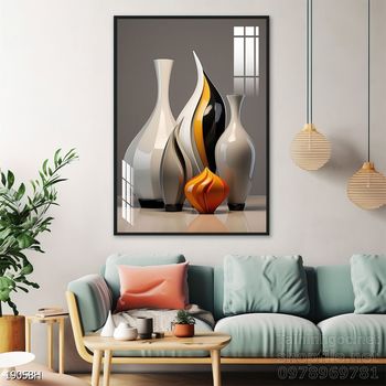 Tranh bình hoa 3D tuyệt đẹp