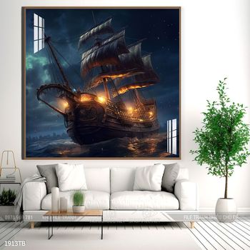 Tranh thuận buồm xuôi gió treo tường đẹp