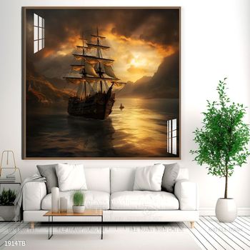 Tranh thuận buồm xuôi gió trang trí tường nhà