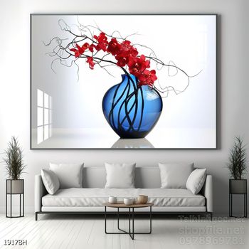Mẫu tranh bình hoa treo tường đẹp nhất