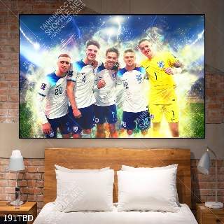 Tranh những cầu thủ trẻ của đội tuyển Anh