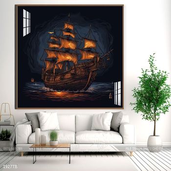 Tranh thuận buồm xuôi gió đẹp ấn tượng