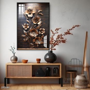 Tranh bình hoa nghệ thuật sang trọng