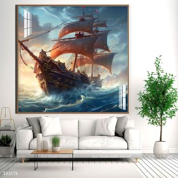 Tranh thuận buồm xuôi gió trang trí tường nhà