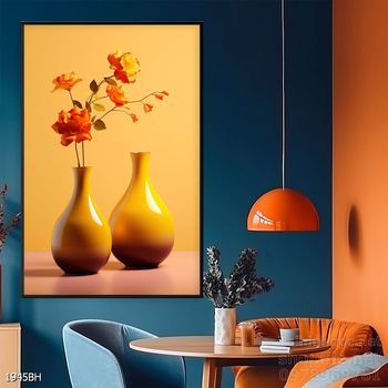 Mẫu tranh bình hoa nghệ thuật decor trang trí tường