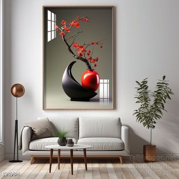 Tranh bình hoa nghệ thuật sang trọng