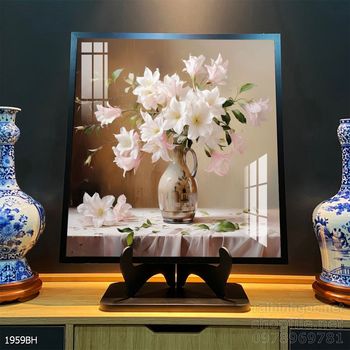 Tranh bình hoa trang trí phòng khách, phòng ăn đẹp