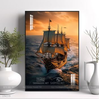 Tranh thuận buồm xuôi gió đẹp