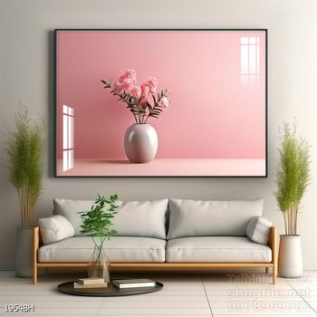 Mẫu tranh bình hoa mới nhất trang trí phòng khách, phòng ăn